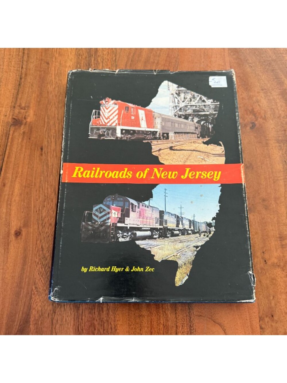 Railroads of New Jersey Hardcover Dust Jacket 1st Ed 1975 Richard Hyer John Zec